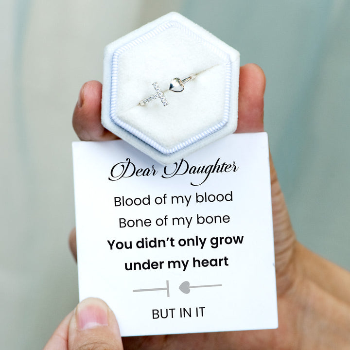 For Daughter Grow Under T Heart Ring